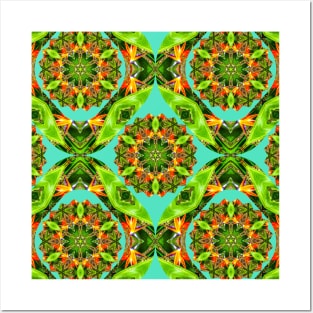 Beautiful Canna Flower Pattern. Posters and Art